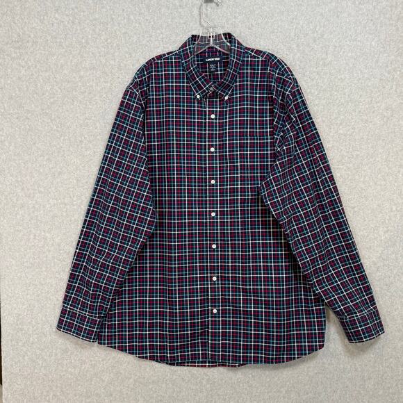 Lot of 3 Lands End No Iron Twill Shirts Size XXL/T Tall 18-18.5 Traditional Fit - Picture 12 of 16